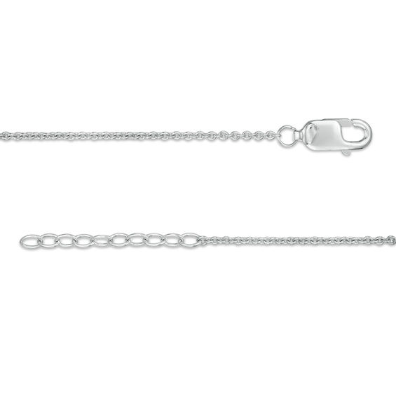 Interlocking Loop Hearts Anklet in Sterling Silver - 10"