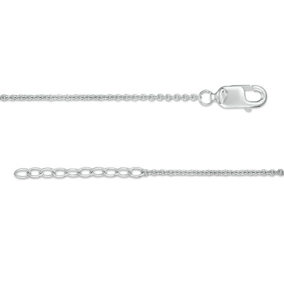 Lotus Flower Anklet in Sterling Silver - 10"