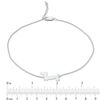 Walking Dachshund Anklet in Sterling Silver - 10"