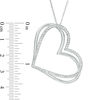 Thumbnail Image 4 of The Kindred Heart from Vera Wang Love Collection 0.45 CT. T.W. Diamond Tilted Pendant in 10K White Gold - 19&quot;