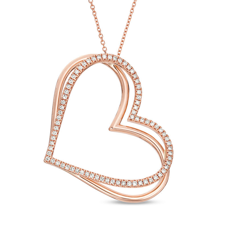 vera wang diamond heart necklace