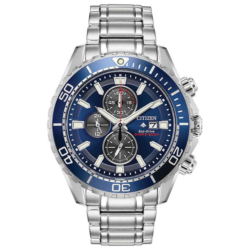 Men's Citizen Eco-Drive® Promaster Diver Watch with Blue Dial (Model:  CA0710-82L) | Peoples Jewellers