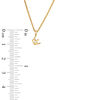 Diamond Accent Solitaire Tilted Crown Pendant in 10K Gold