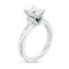 Vera Wang Love Collection 1.12 CT. T.W. Emerald-Cut Diamond Collar Engagement Ring in 14K White Gold