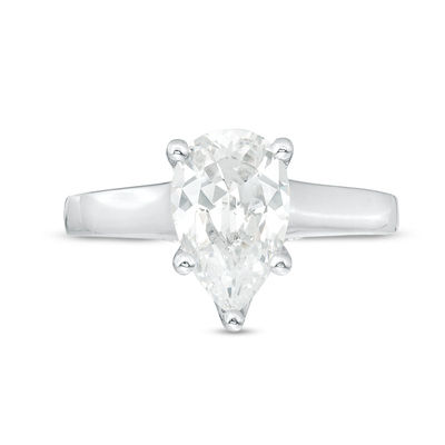 Vera Wang Love Collection 2.29 CT. T.W. Certified Pear-Shaped Diamond Engagement Ring in 14K White Gold (I/SI2)