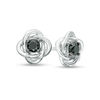 0.29 CT. T.W. Black Diamond Solitaire Love Knot Stud Earrings in 10K Gold