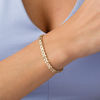 Thumbnail Image 2 of 5.0mm Diamond-Cut &quot;V&quot;-Link Chain Vintage-Style Bracelet in 14K Gold - 7&quot;