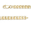 Thumbnail Image 3 of 5.0mm Diamond-Cut &quot;V&quot;-Link Chain Vintage-Style Bracelet in 14K Gold - 7&quot;