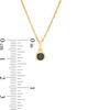 Thumbnail Image 3 of 0.18 CT. Black Diamond Bezel-Set Solitaire Pendant in 10K Gold