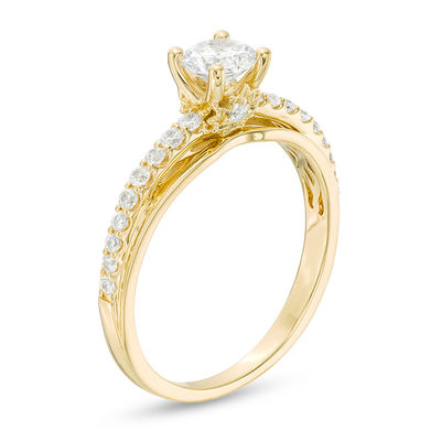 Peoples 100-Year Anniversary CT. T.W. Certified Canadian Diamond Engagement Ring in 14K Gold (I/I1