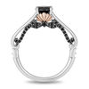 Thumbnail Image 2 of Enchanted Disney Villains Ursula 1.25 CT. T.W. Black Diamond Engagement Ring in 14K Two-Tone Gold
