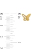 Thumbnail Image 1 of Child's Cubic Zirconia Butterfly Stud Earrings in 10K Gold