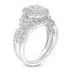 Thumbnail Image 1 of 0.95 CT. T.W. Composite Diamond Frame Bridal Set in 10K White Gold