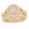 Thumbnail Image 1 of 0.95 CT. T.W. Composite Diamond Frame Bridal Set in 10K Gold