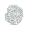 Thumbnail Image 1 of 1.95 CT. T.W. Composite Diamond Multi-Row Bypass Bridal Set in 10K White Gold