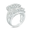 Thumbnail Image 2 of 1.95 CT. T.W. Composite Diamond Multi-Row Bypass Bridal Set in 10K White Gold