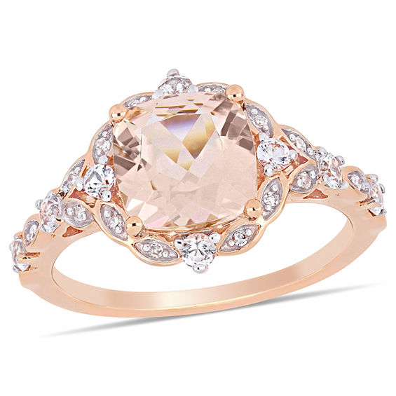 Zales oval hot sale morganite ring