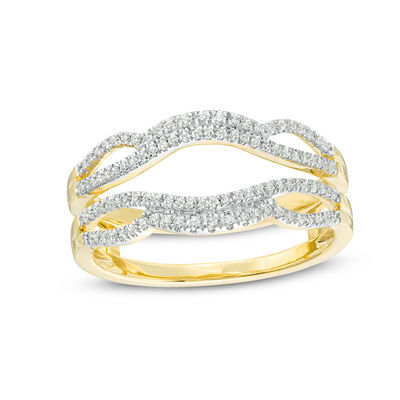 0.23 CT. T.W. Diamond Wavy Enhancer in 10K Gold