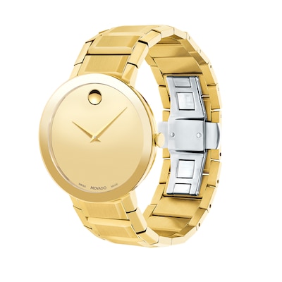 Men's Movado Sapphire™ Gold-Tone PVD Watch (Model: 0607180)