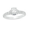 Vera Wang Love Collection 0.95 CT. T.W. Oval Diamond Collar Engagement Ring in 14K White Gold