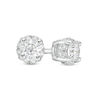 CT. T.W. Canadian Certified Diamond Frame Stud Earrings in 14K White Gold (I/I2