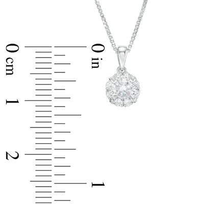 CT. T.W. Certified Canadian Diamond Frame Pendant in 14K White Gold (I/I2