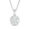 0.75 CT. T.W. Certified Canadian Diamond Frame Pendant in 14K White Gold (I/I2)