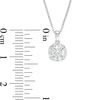 Thumbnail Image 2 of 0.75 CT. T.W. Certified Canadian Diamond Frame Pendant in 14K White Gold (I/I2)