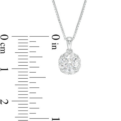 0.75 CT. T.W. Certified Canadian Diamond Frame Pendant in 14K White Gold (I/I2)