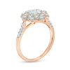 0.45 CT. T.W. Composite Diamond Flower Ring in 10K Rose Gold