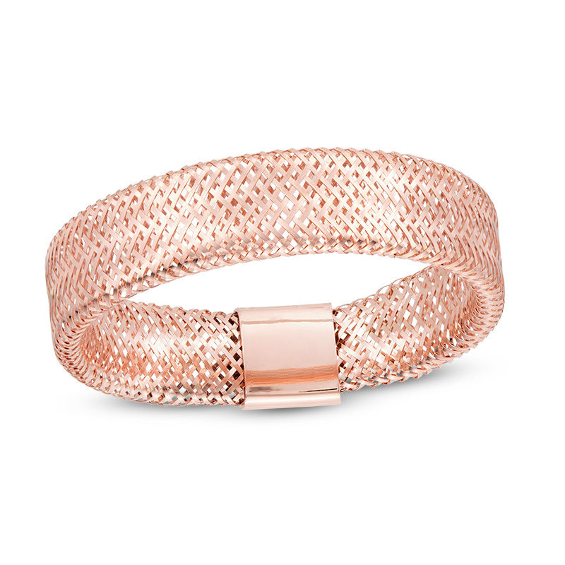 5.0mm Mesh Flexible Ring in 14K Rose Gold - Size 7|Peoples Jewellers
