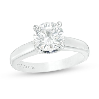 Vera Wang Love Collection 2.14 CT. T.W. Certified Diamond Engagement Ring in 14K White Gold (I/SI2)