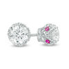 Peoples 100-Year Anniversary CT. T.W. Certified Canadian Diamond Solitaire Stud Earrings in 14K White Gold (I/I1