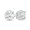 Thumbnail Image 0 of 0.50 CT. T.W. Canadian Certified Diamond Frame Stud Earrings in 14K White Gold (I/I2)