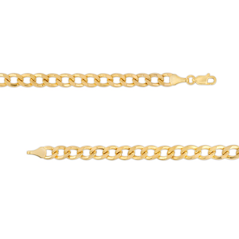 5.7mm Cuban Curb Chain Necklace in Hollow 10K Gold