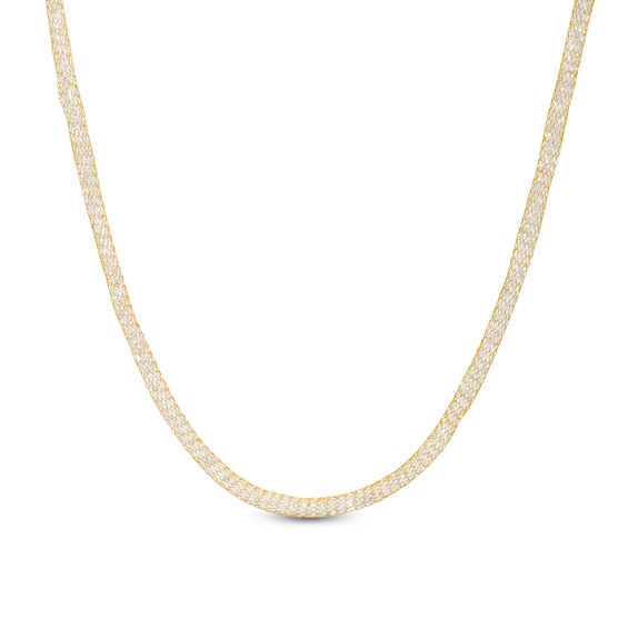 14K Gold Italian Mesh Necklace [AG5109]