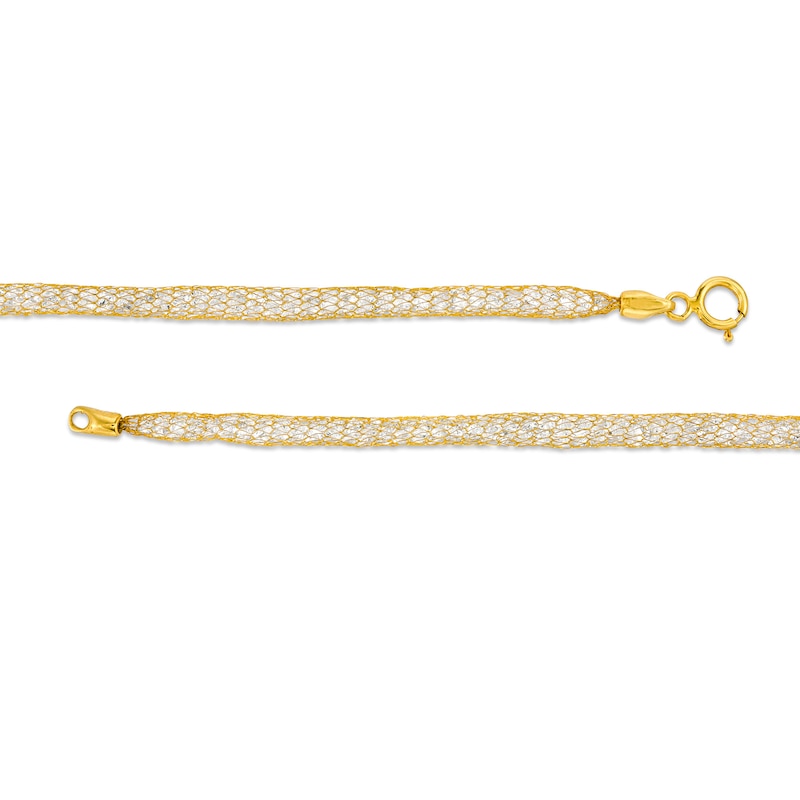 14kt Gold Italian Style Gold Mesh Necklace – Kubachi Jewelry NYC