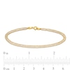 Thumbnail Image 4 of Cubic Zirconia Mesh Chain Bracelet in 14K Gold - 7.5&quot;