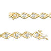 0.085 CT. T.W. Diamond Twist Marquise Bracelet in 10K Gold