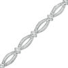 0.58 CT. T.W. Diamond Open Marquise Bracelet in 10K White Gold - 7.25"