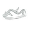 0.15 CT. T.W. Diamond Thorn Ring in Sterling Silver