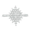 Thumbnail Image 3 of Peoples 100-Year Anniversary 0.50 CT. T.W. Diamond Snowflake Ring in 10K White Gold