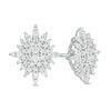 Thumbnail Image 0 of Peoples 100-Year Anniversary 0.50 CT. T.W. Diamond Snowflake Stud Earrings in 10K White Gold