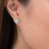 Thumbnail Image 1 of Peoples 100-Year Anniversary 0.50 CT. T.W. Diamond Snowflake Stud Earrings in 10K White Gold