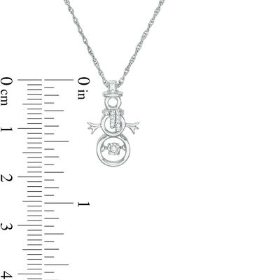 Unstoppable Love™ Diamond Accent Snowman Outline Pendant in Sterling Silver