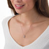 Unstoppable Love™ 0.04 CT. T.W. Diamond Tilted Frame with Crown Pendant in Sterling Silver