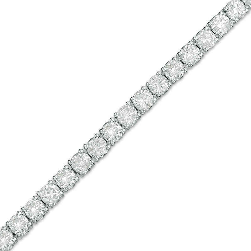5.95 CT. T.W. Diamond Tennis Bracelet in 10K White Gold