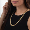 Thumbnail Image 1 of Men's 10.7mm Cuban Curb Chain Necklace in Hollow 14K Gold - 26"