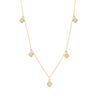 0.23 CT. T.W. Composite Diamond Square Station-Drop Necklace in 10K Gold - 20"