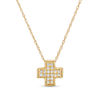 0.06 CT. T.W. Diamond Cross Pendant in 10K Gold